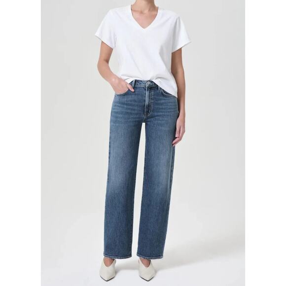 AGOLDE Jeans Womens 32 NWT Harper Straight in Fix Mid Rise Denim